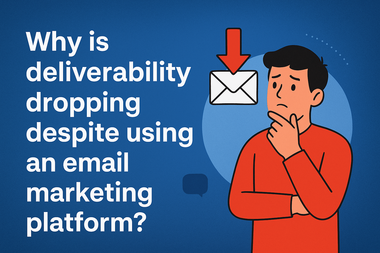 Why is deliverability dropping despite using an email marketing platform